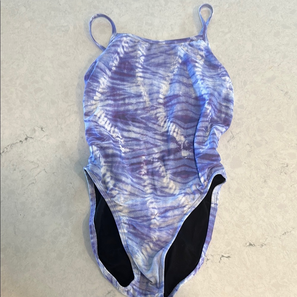Jolyn Clothing Purple One Piece Swimsuit Tie-Dye